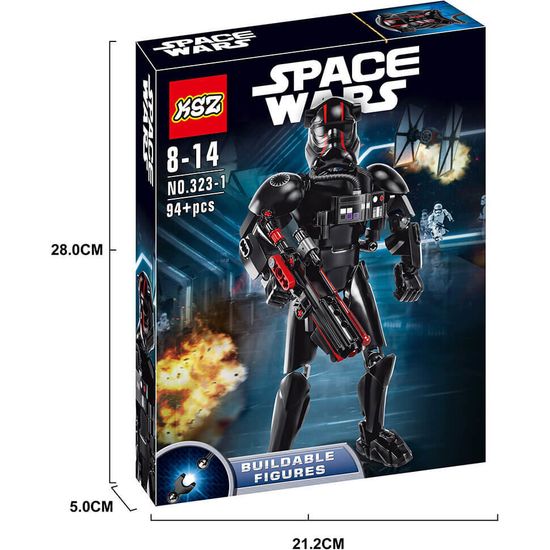 Конструктор Space Wars " Элитный пилот истребителя TIE " , 94 дет.