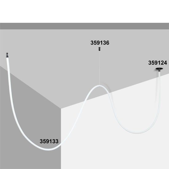 359124 KONST NT23 072 черный База для встраиваемого монтажа светильников 359128-359133 IP20 15-40W 170-265V RAMO