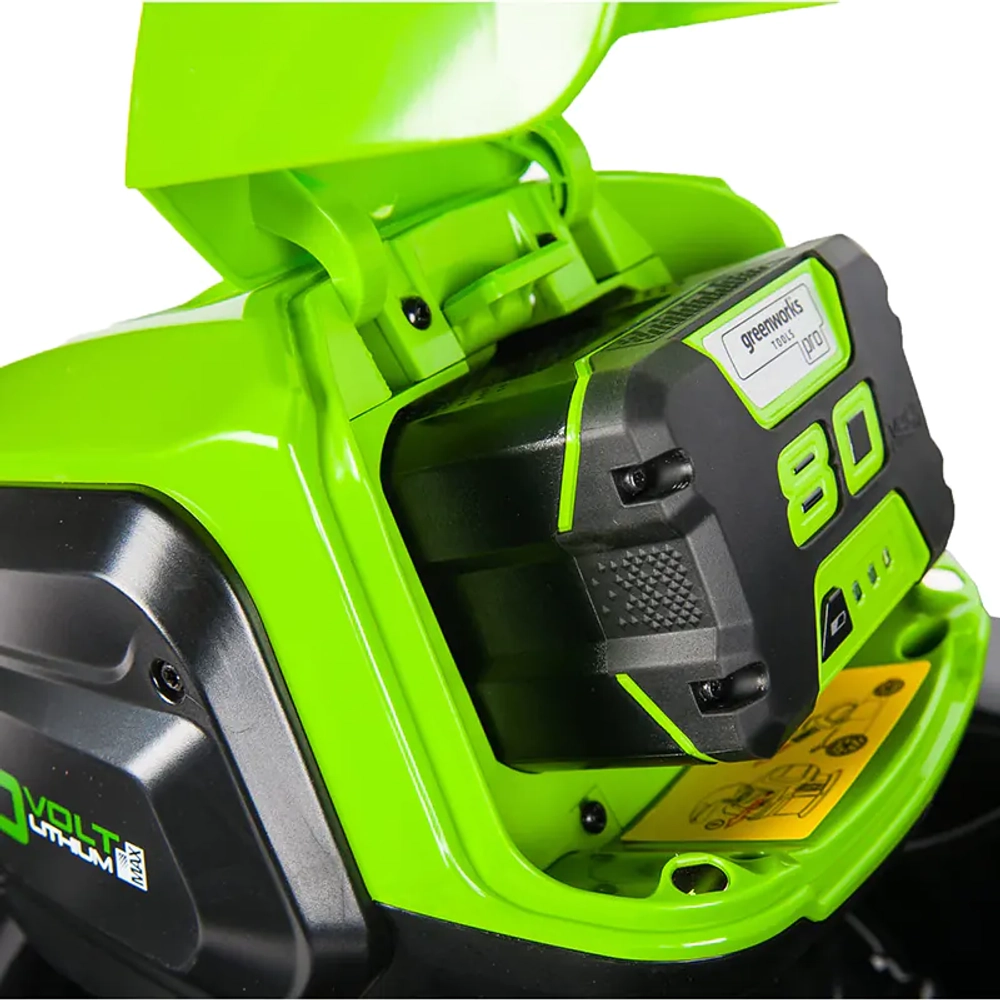 Аккумуляторная газонокосилка Greenworks GD80LM46SPK4 80V 80В самоходная (1 x 4 Ач, ЗУ) нож 46 см, 2501007UB
