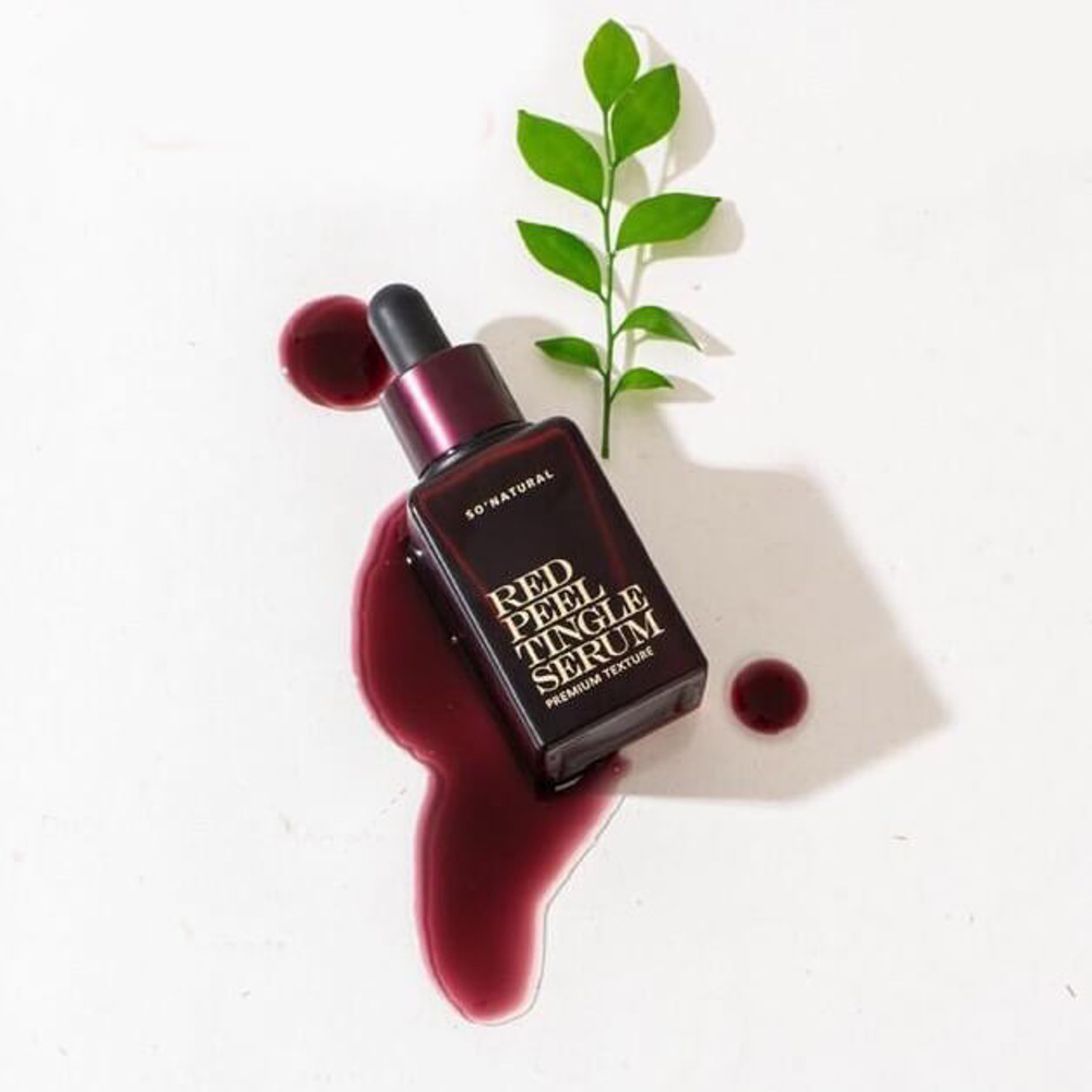 So Natural Red Peel Tingle Serum Premium Texture кислотная пилинг-сыворотка со спикулами