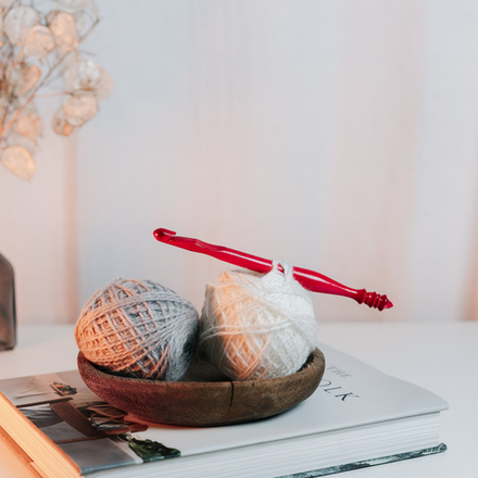 Деревянный крючок для вязания из древесины клена 8.5 мм. K338