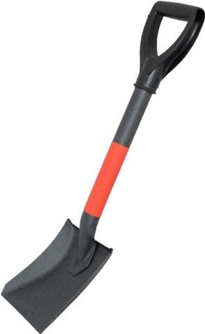 Лопата совковая автомобильная, металл. черенок с ручкой, в чехле (Следопыт)