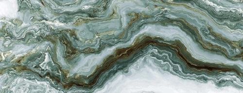 Керамическая Плитка Облицовочная PRIMAVERA/IND Hypnose Malachite B GL17B glossy 300х900х9,8 1,08