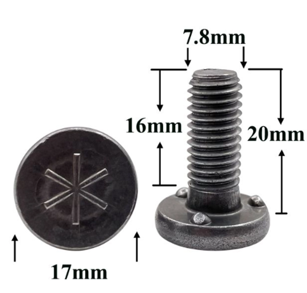 Болт 8х 20 приварной (Волгоград)  (ОАО «БелЗАН»)  (уп25\50шт)