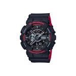 CASIO Men Liquid Crystal/Analog Dual Display Series Black Watch GA-110HR-1A