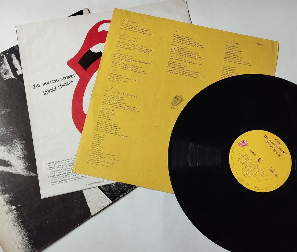 Винтажная виниловая пластинка LP The Rolling Stones Sticky Fingers (Japan 1971) (No Obi) Brown Sugar