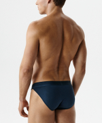 Мужские трусы слипы танга Atlantic, 1 шт. в уп., микромодал, сине-зеленые, MP-1591