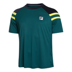 Мужское теннисное поло Fila Frankie T-Shirt Men - Dark Green