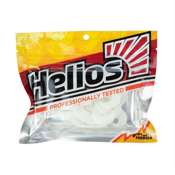Твистер Helios Credo Double Tail 2,95&quot;/7,5 см White 7шт. (HS-12-001)