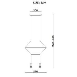 Подвесной светильник Imperiumloft Via Wireflow polyhedral Via01