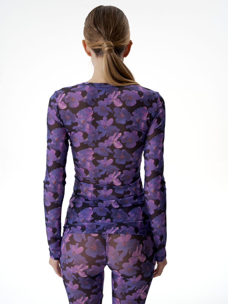 Лонгслив из сетки "Violet"