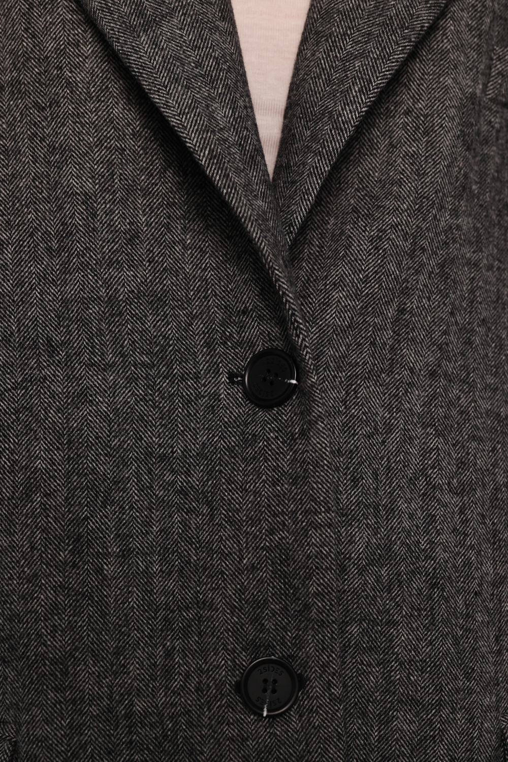 Пальто пиджак серое в елочку