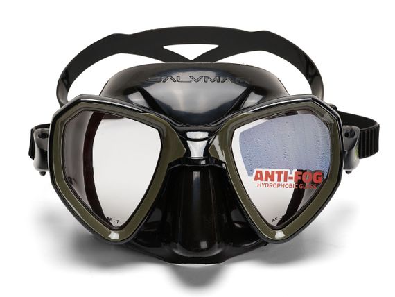 Маска Salvimar Morpheus Антифог черный/зеленый