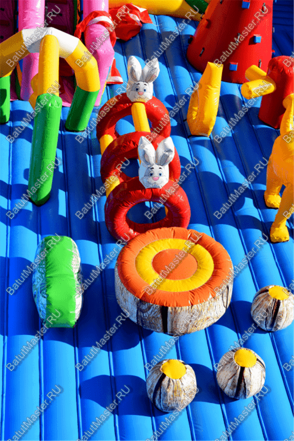 Большая площадка с высокой горкой "Дино-городок", 15*15*6 м