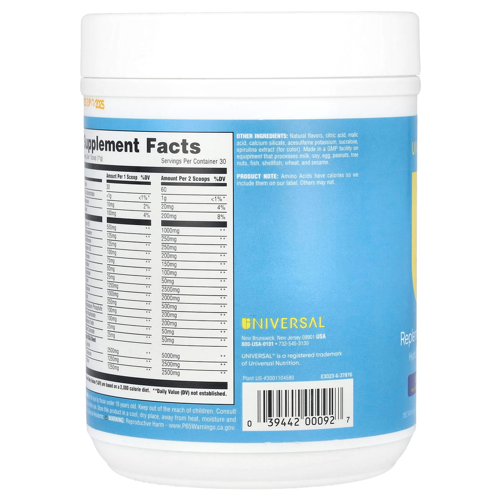 Universal U, Replenish & Restore, лимон и ягоды, 330 г (11,6 унции)