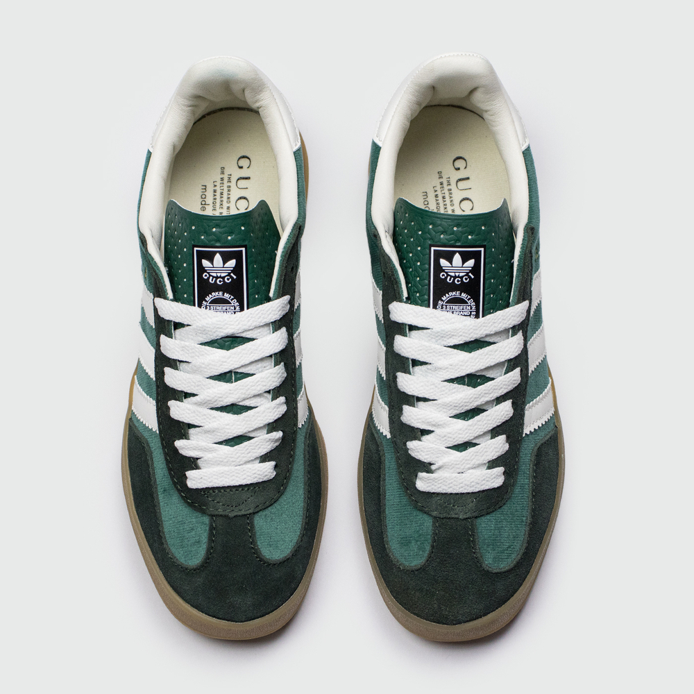 Кроссовки Adidas Gazelle x Gucci Green / Wh. Str. Wmns