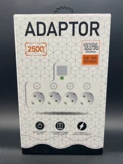 Разветвитель/Тройник, 4 розетки белый