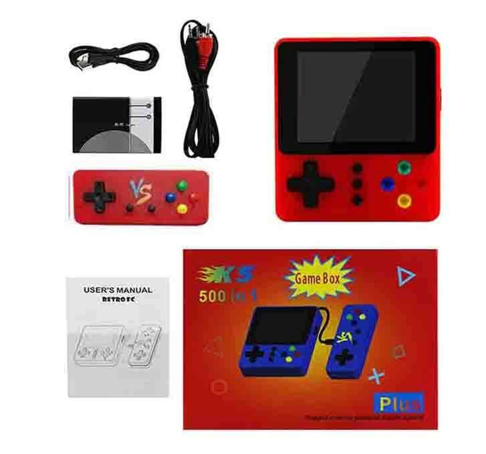 Игровая консоль Game Box K5 500 игр + джойстик (красный)
