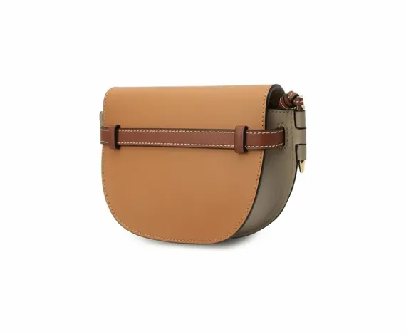 Кожаная сумка Loewe Gate коричневый