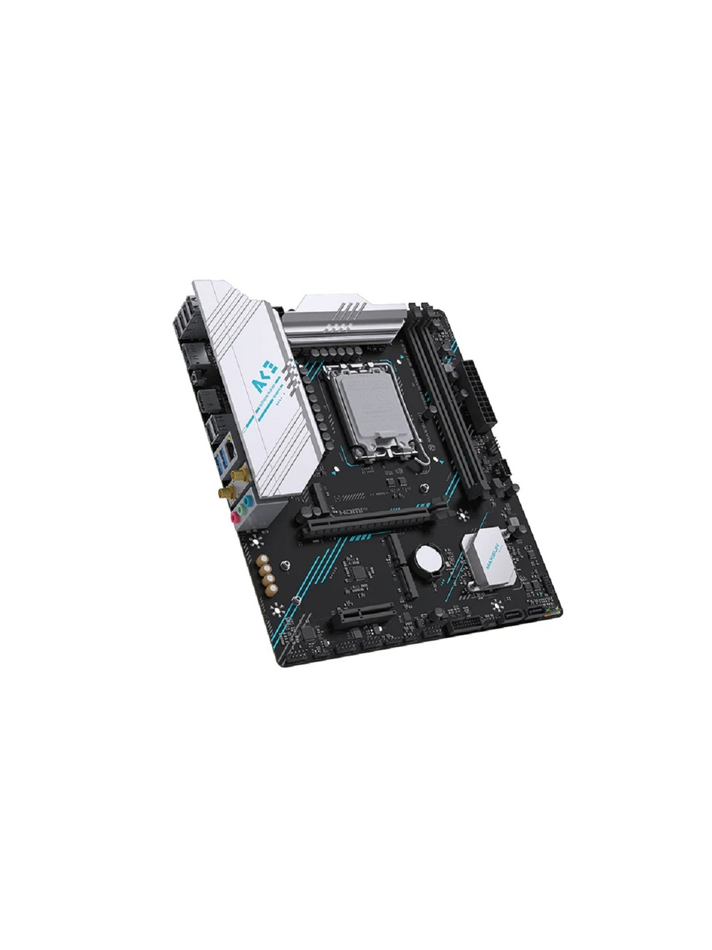 MAXSUN MS-B760M GAMING WIFI ACE 2 (Socket 1700, mATX, 2*DDR5, DP/2*HDMI, 2*SATA3, 3*M.2, 1xPCI-E x16 /1xPCI-E x4, 1*Type-C, 2*USB 2.0,  2*USB 3.2 , LAN 1*2.5G, Wi-Fi 6, ARGB,  RTL)