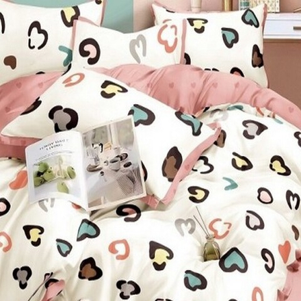 Комплект постельного белья "О. LOVE LEO", сатин, 100% хлопок. Пододеяльник и наволочки на молнии!!!