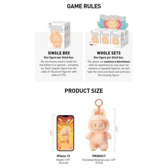 Коллекционная фигурка POPMART LABUBU Big Into Energy