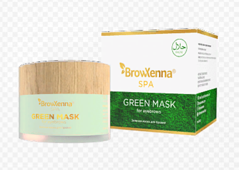 Зеленая маска для бровей BrowXenna, 15 мл
