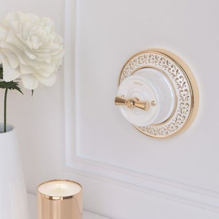 Ручка выключателя 2 шт. (золото) Ретро