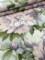 Гобеленовая ткань Сиреневые пионы ширина 175 см