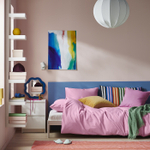 Комплект постельного белья IKEA PILTANDVINGE (ПИЛТАНДВИНГ), Двуспальный, Светло-розовый, 240x220 / 50x80 см