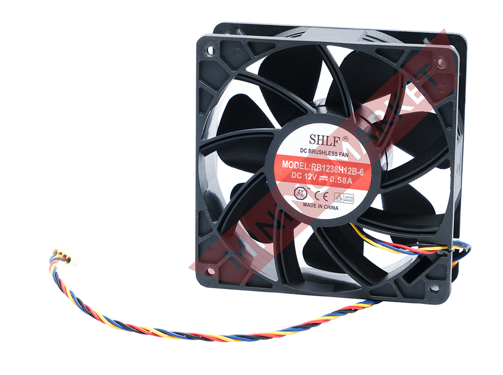 Кулер для майнинга 0,58A / SHLF / 4pin