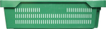 Ящик перфорированный 800×400×225, арт.: 211-1, объём 72, зелёный, код: 05552