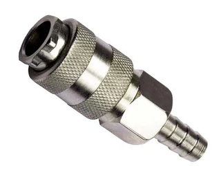 Быстросъем с клапаном/елочкой на  8мм 10009/АТ-10797