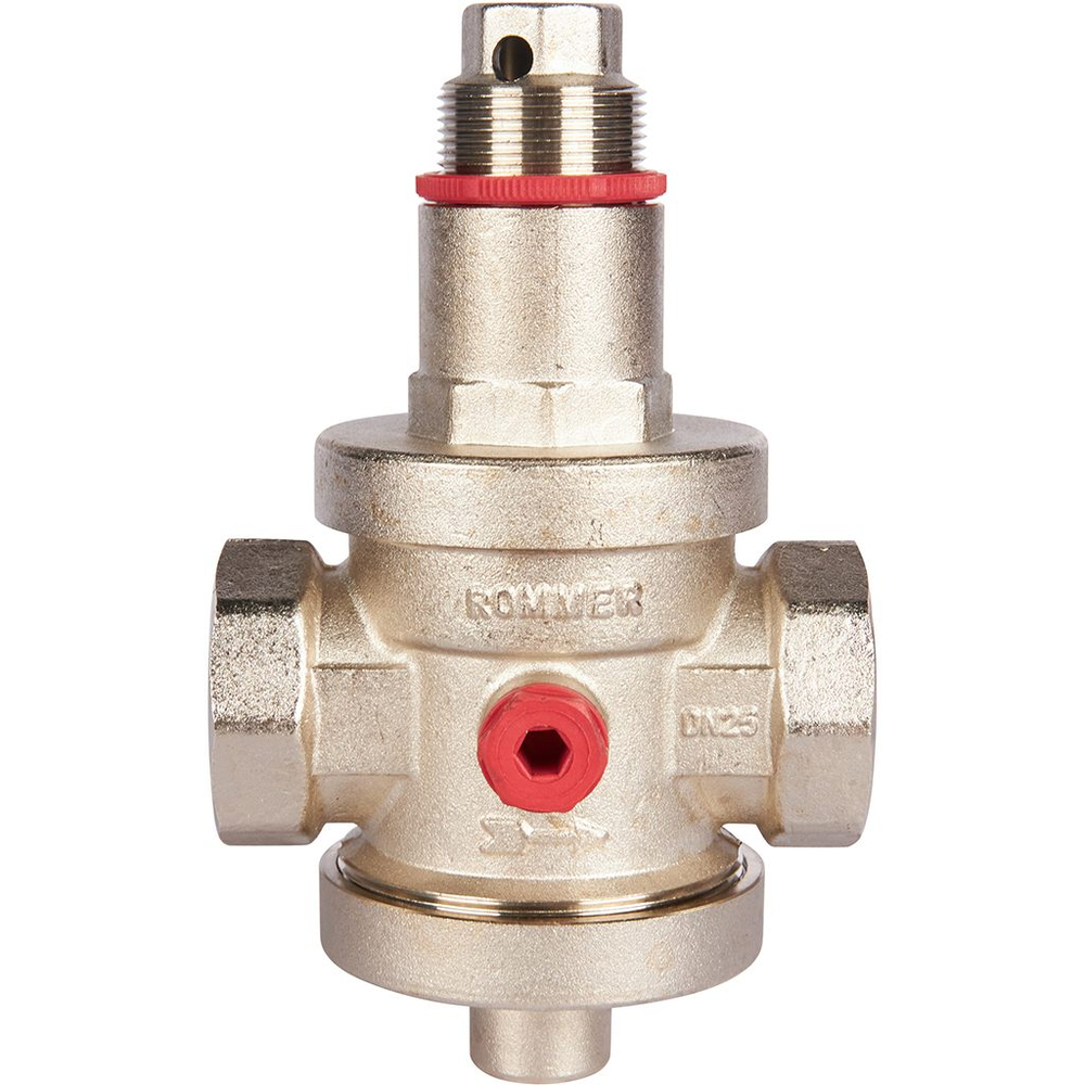 Регулятор давления ROMMER RVS-0008 - 1" (ВР/ВР, PN25, Tmax 100°C, настройка 1-6 бар)