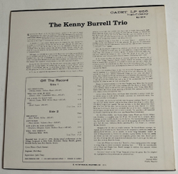 Винтажная виниловая пластинка LP The Kenny Burrell Trio A Night At The Vanguard (Japan 1975) (No Obi)