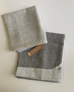 Набор полотенец 2 шт Borbonese Leader Grigio