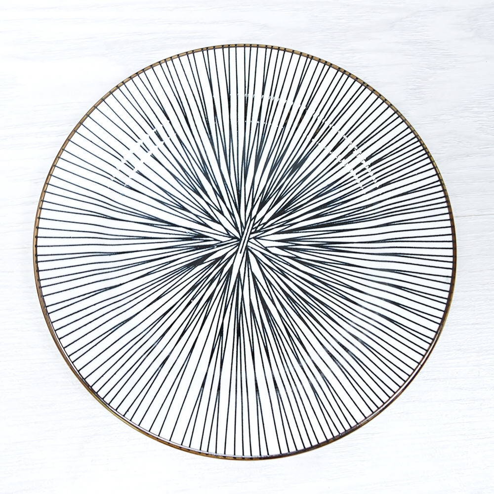 Тарелка десертная 20см Line (черный)