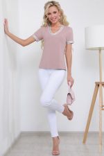 Блузка розовая в спортивном стиле DStrend (Акция)