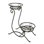 Подставка для цветов напольная "Лиана" на 2 горшка, металл М0000252