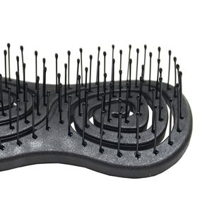 Подвижная био-расческа для волос SOLOMEYA DETANGLING BIO HAIR BRUSH MINI BLACK