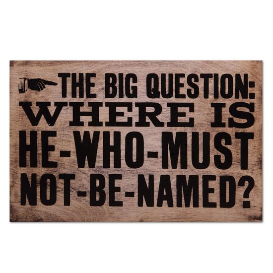 Постер Гарри Поттер The Big Question WSS001