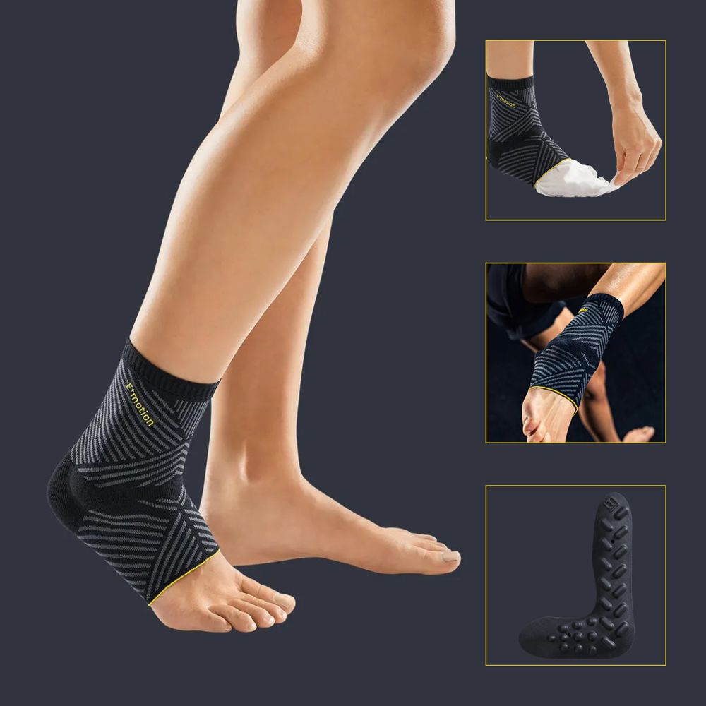 Бандаж голеностопный Levamed E+motion с силиконовыми вкладышами