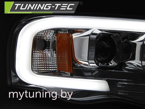 Передние фары TUBE LIGHT CHROME для Dodge Ram 02-06