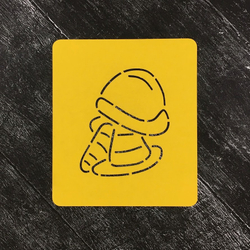 Строительный знак №1 Каска и конусы