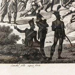 Бовине и Куше. Обстрел Мадрида 4 декабря 1808 г. Гравюра, офорт. 1-я пол. XIX в.