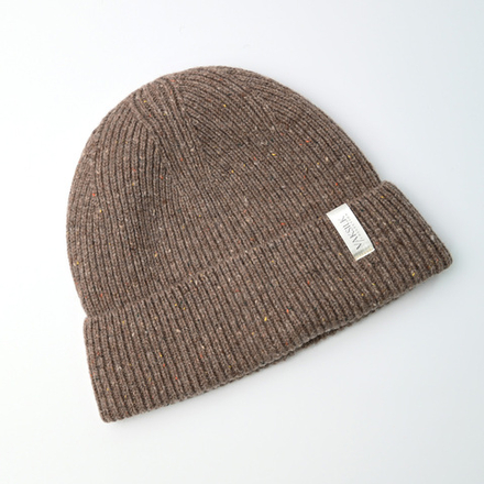 Шапка VAKSILK из натуральной шерсти и шёлка ТЁМНО-БЕЖЕВЫЙ