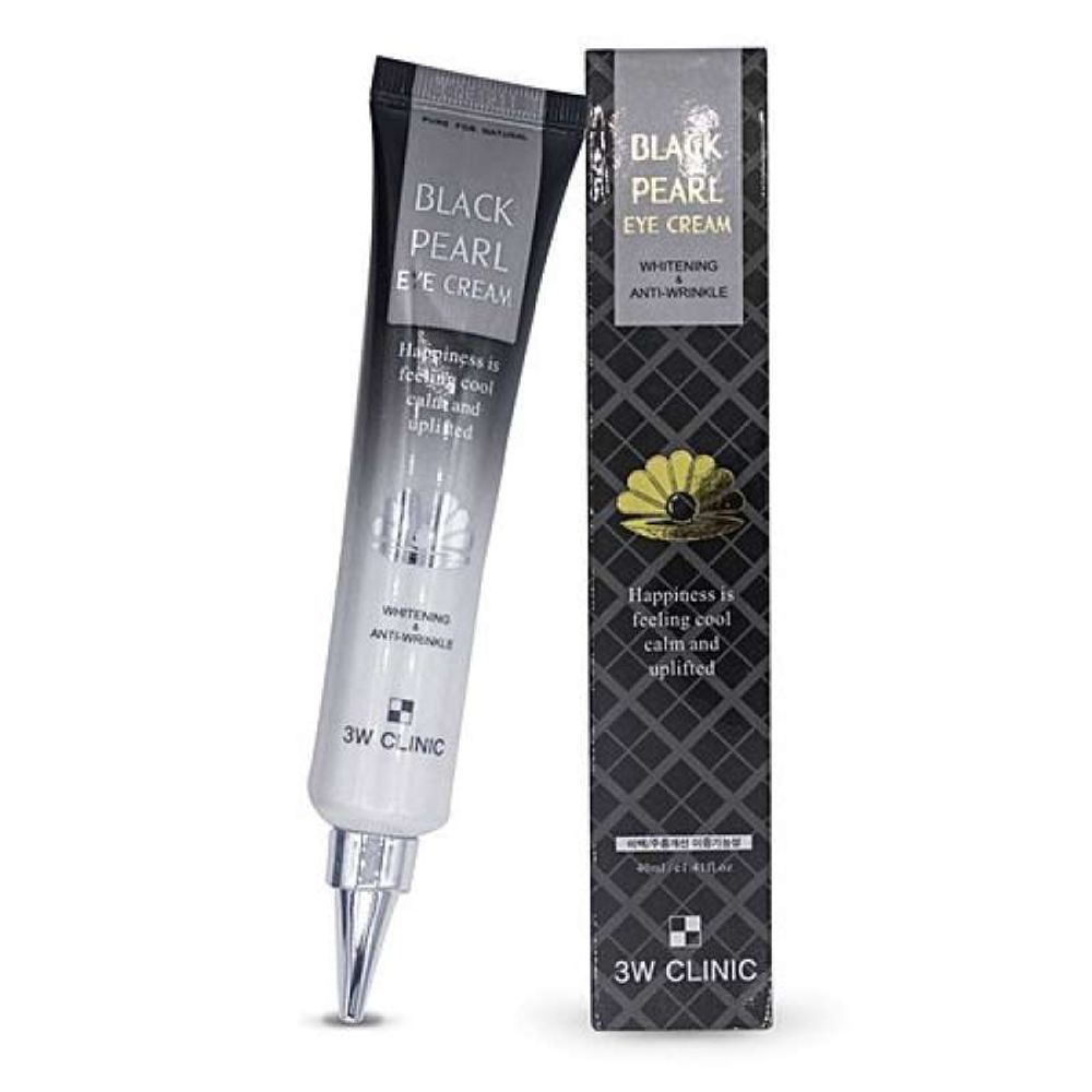 Крем с черным жемчугом 3W Clinic Black pearl Eye Cream Whitening &amp; Anti-Wrinkle, 40ml