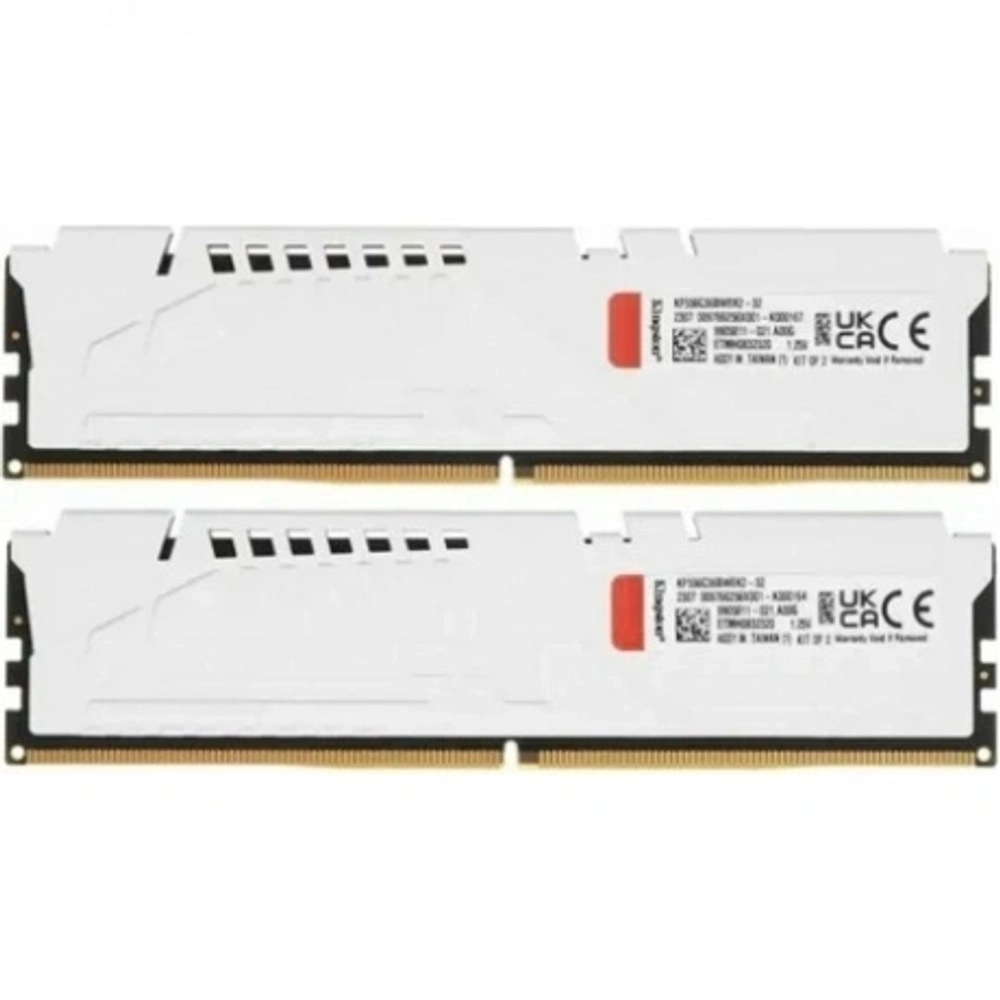 Оперативная память Kingston 32Gb DDR5 (2x16Gb) UDIMM FURY Beast white XMP