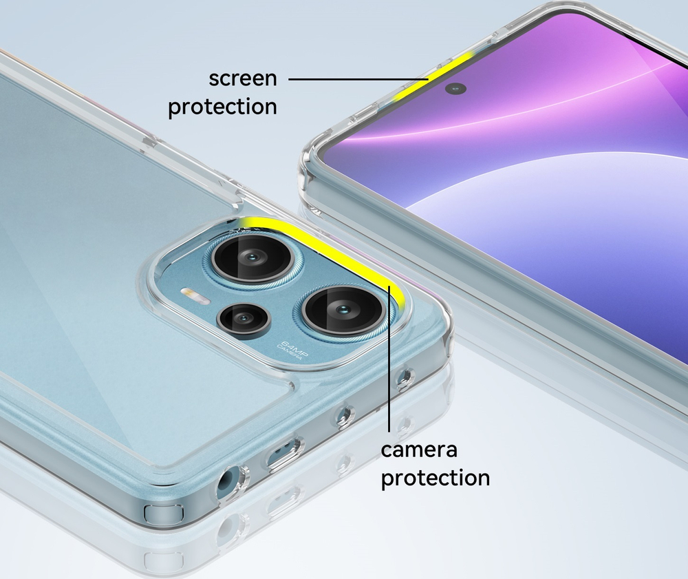 Чехол с мягкими усиленными рамками для Xiaomi Redmi Note 12 Turbo и Xiaomi Poco F5, увеличенные защитные свойства