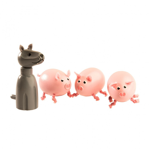 Набор пальчиковых игрушек Три поросёнка и волк, Вальда